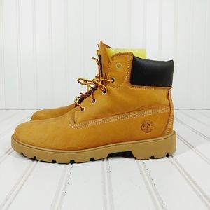 Timberland 6Inch Classic Waterproof Leather Yellow Wheat Lace Up Boots I422